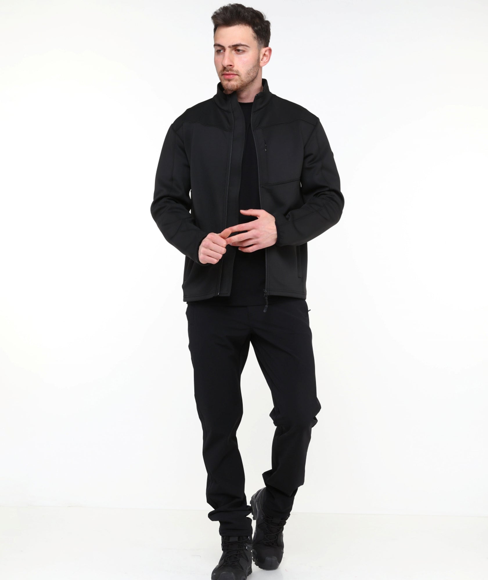 Tight Scuba Sweatshirt Tam Fermuarlı