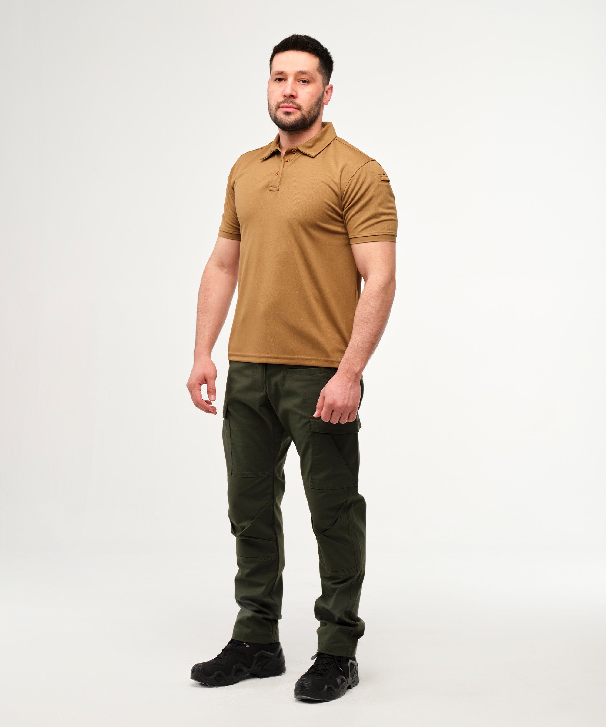 Urban Tactical Polo Yaka T-Shirt / Kahverengi