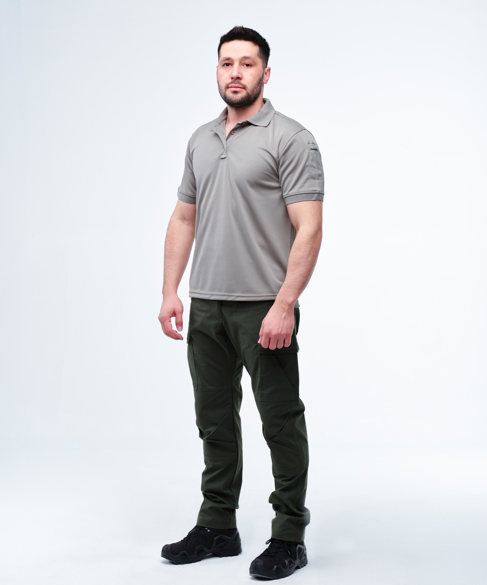 Urban Tactical Polo Yaka T-Shirt / Gri