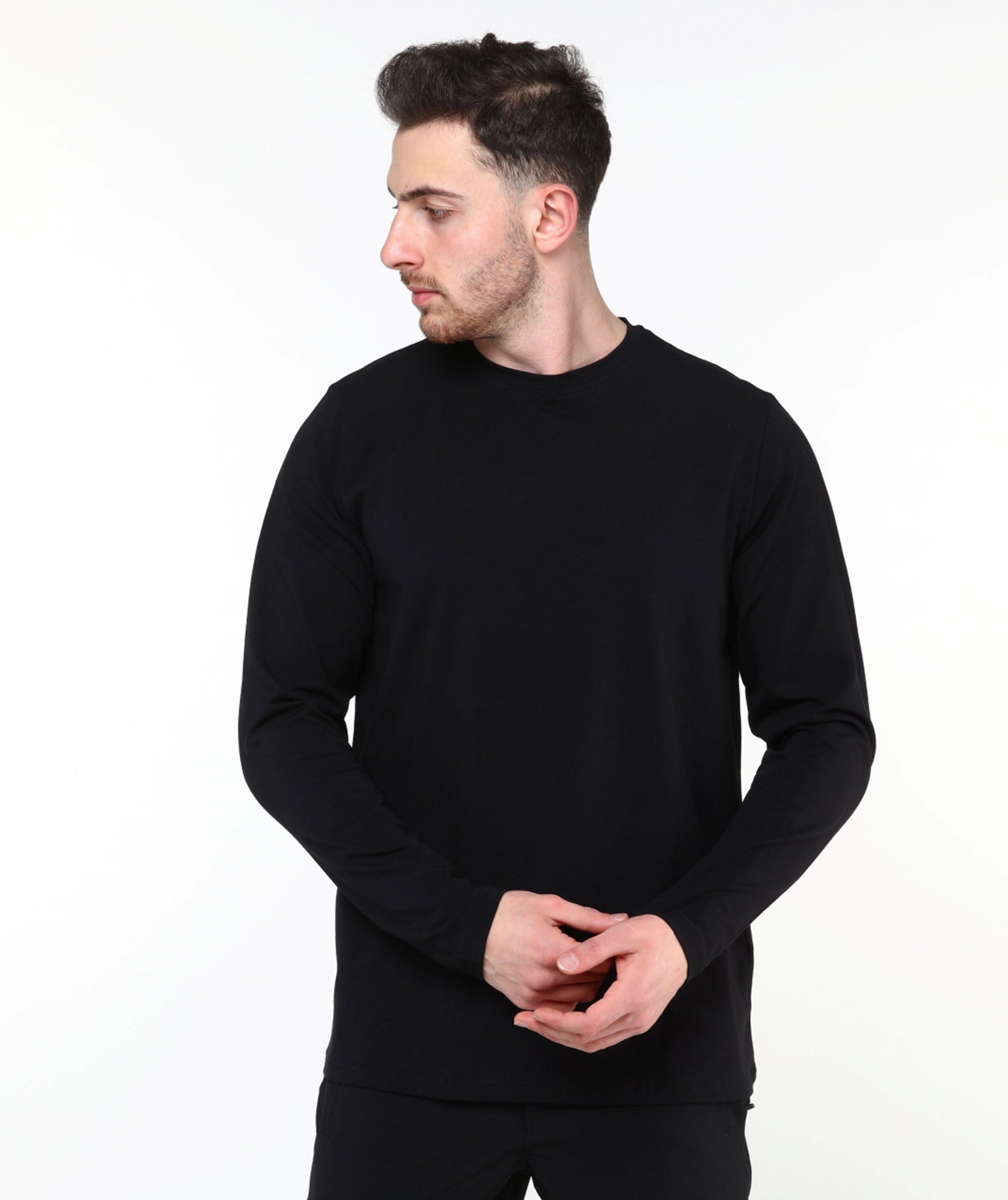 Ares Uzun Kol T-Shirt / Siyah