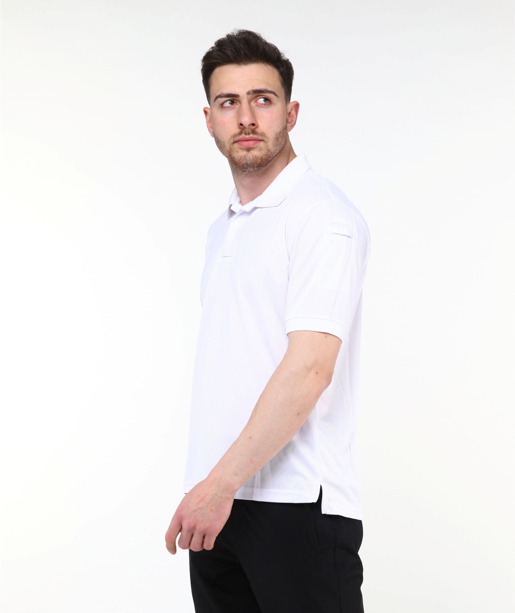 Urban Tactical Polo Yaka T-Shirt / Beyaz