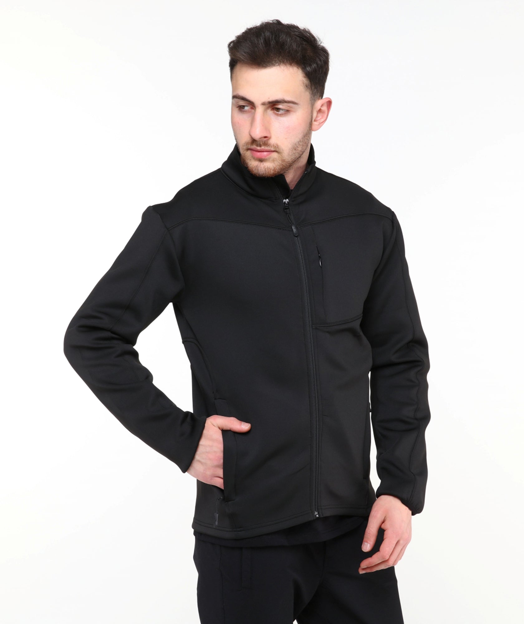 Tight Scuba Sweatshirt Tam Fermuarlı