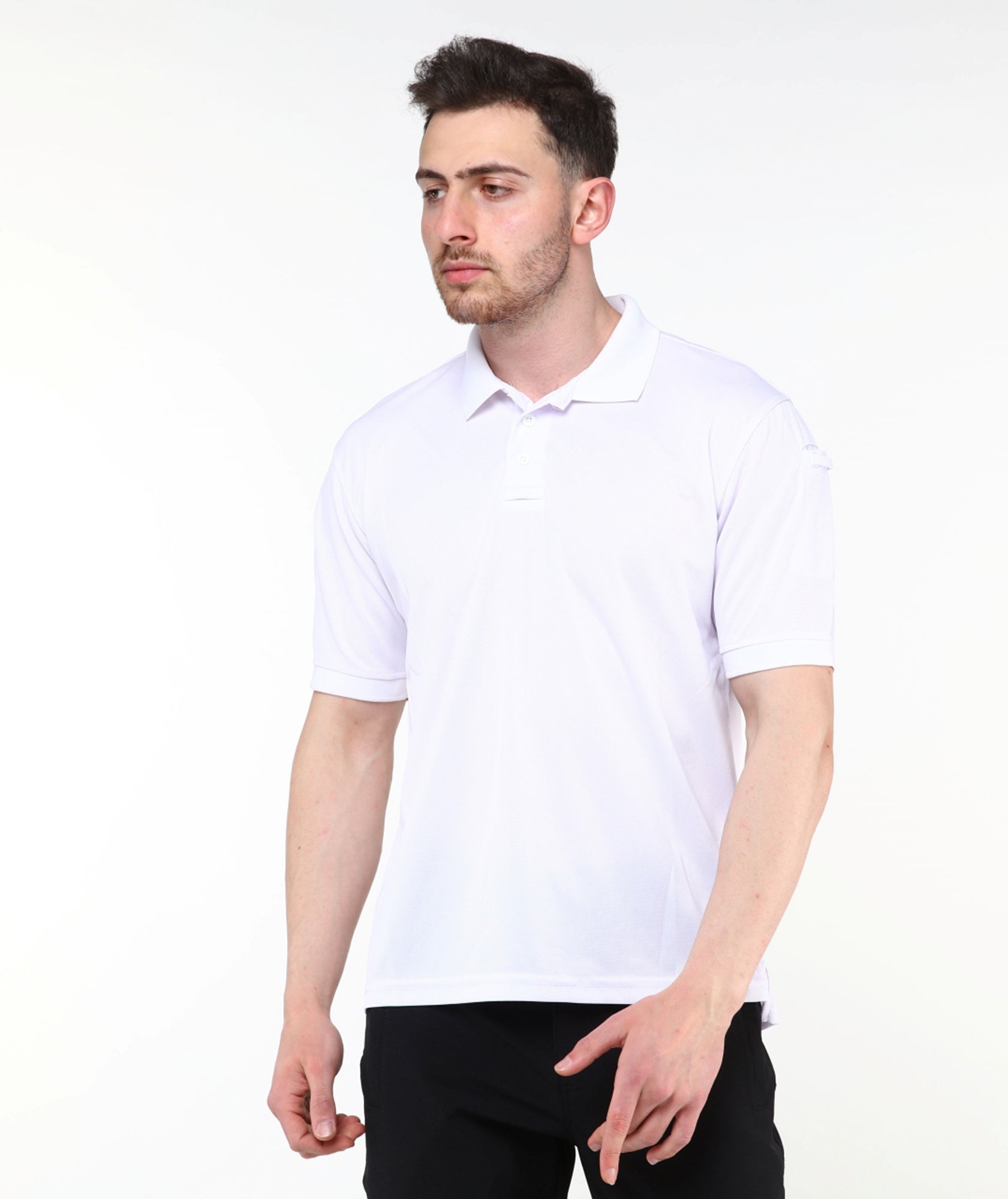 Urban Tactical Polo Yaka T-Shirt / Beyaz
