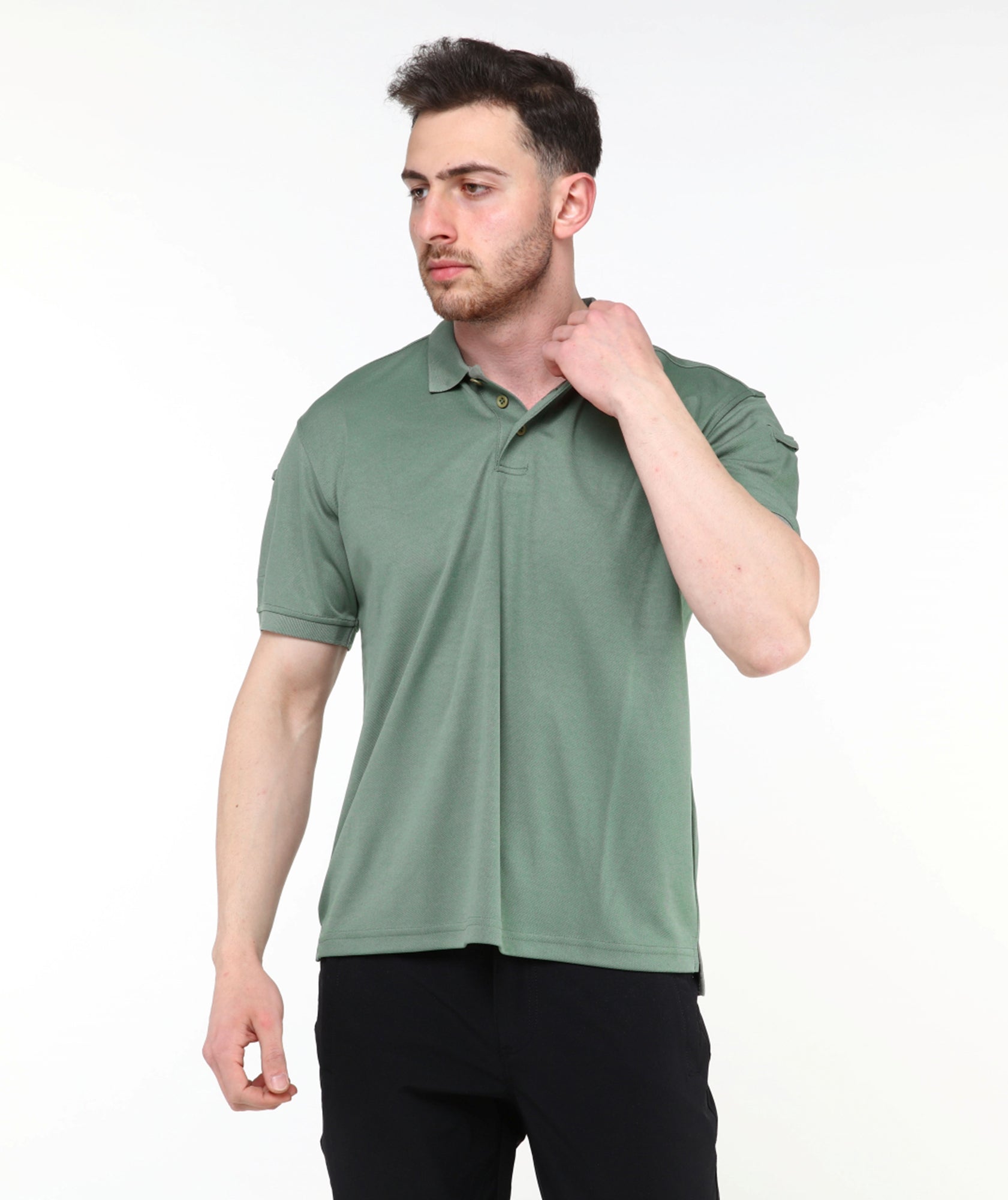 Urban Tactical Polo Yaka T-Shirt / Yeşil