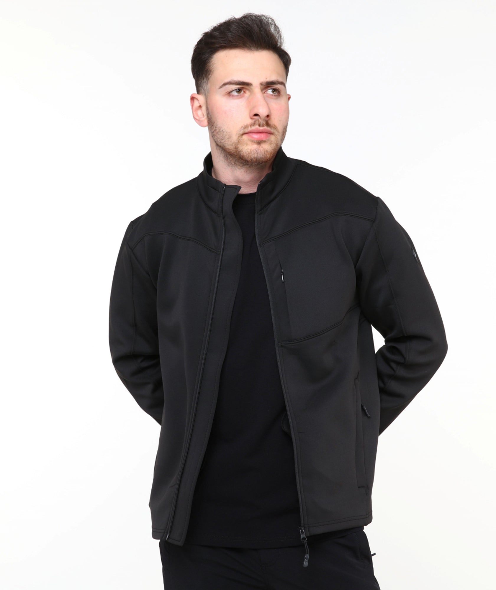 Tight Scuba Sweatshirt Tam Fermuarlı