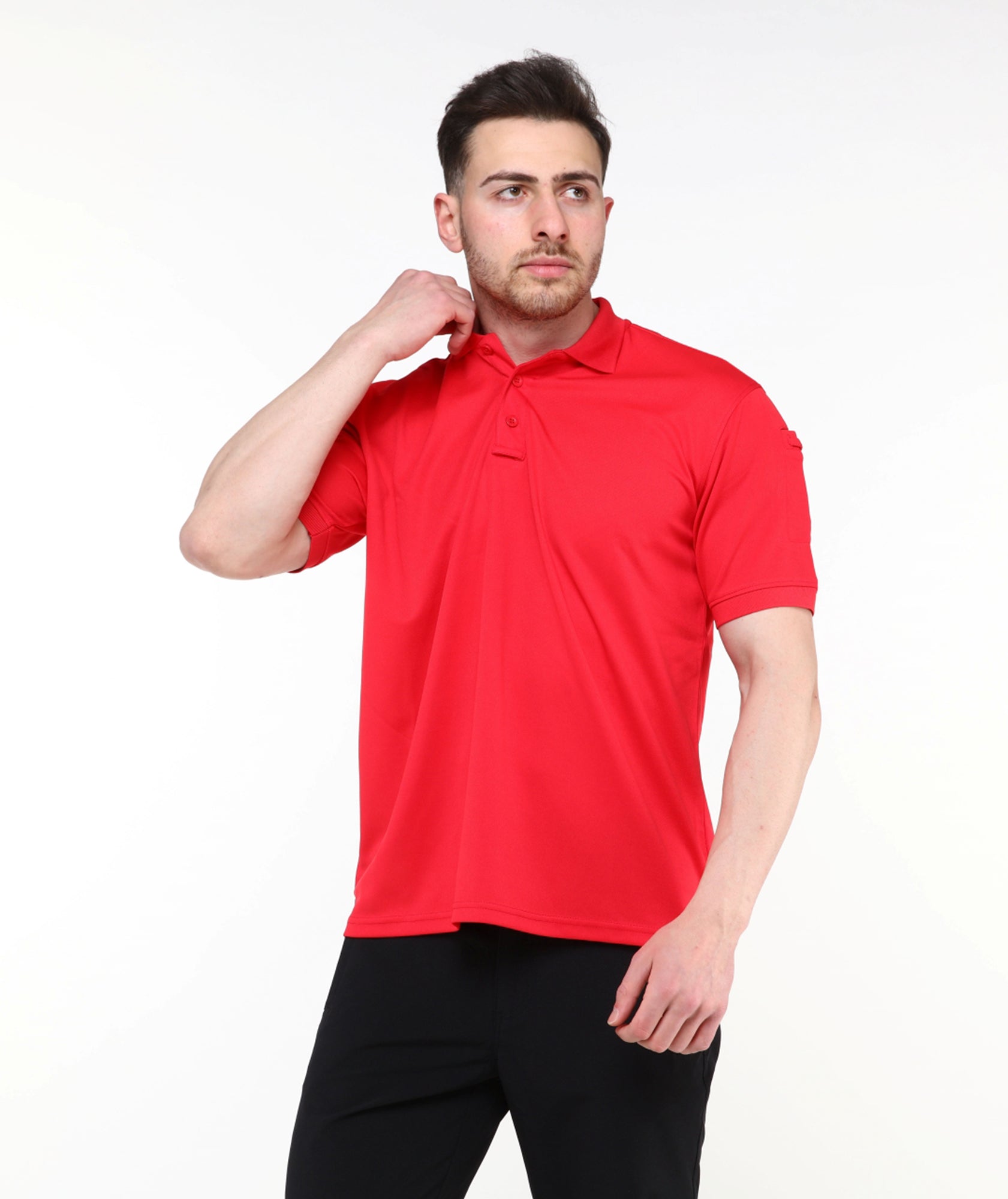 Urban Tactical Polo Yaka T-Shirt / Kırmızı