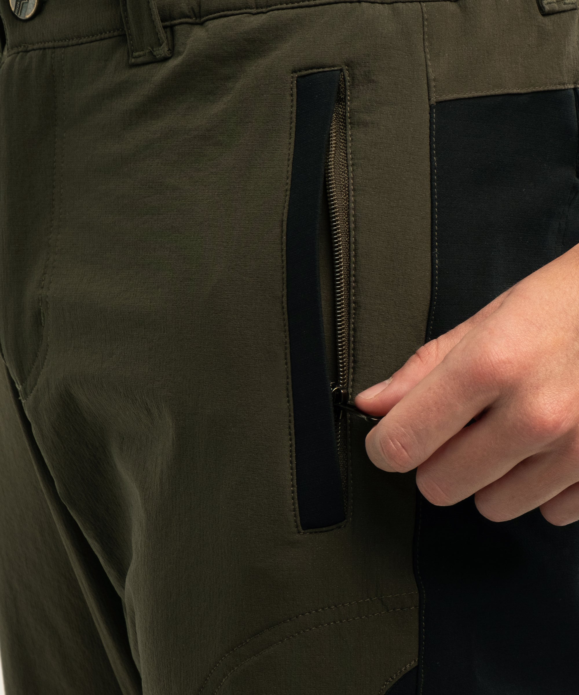 Flex Outdoor Streç Pantolon/ Yeşil-Siyah