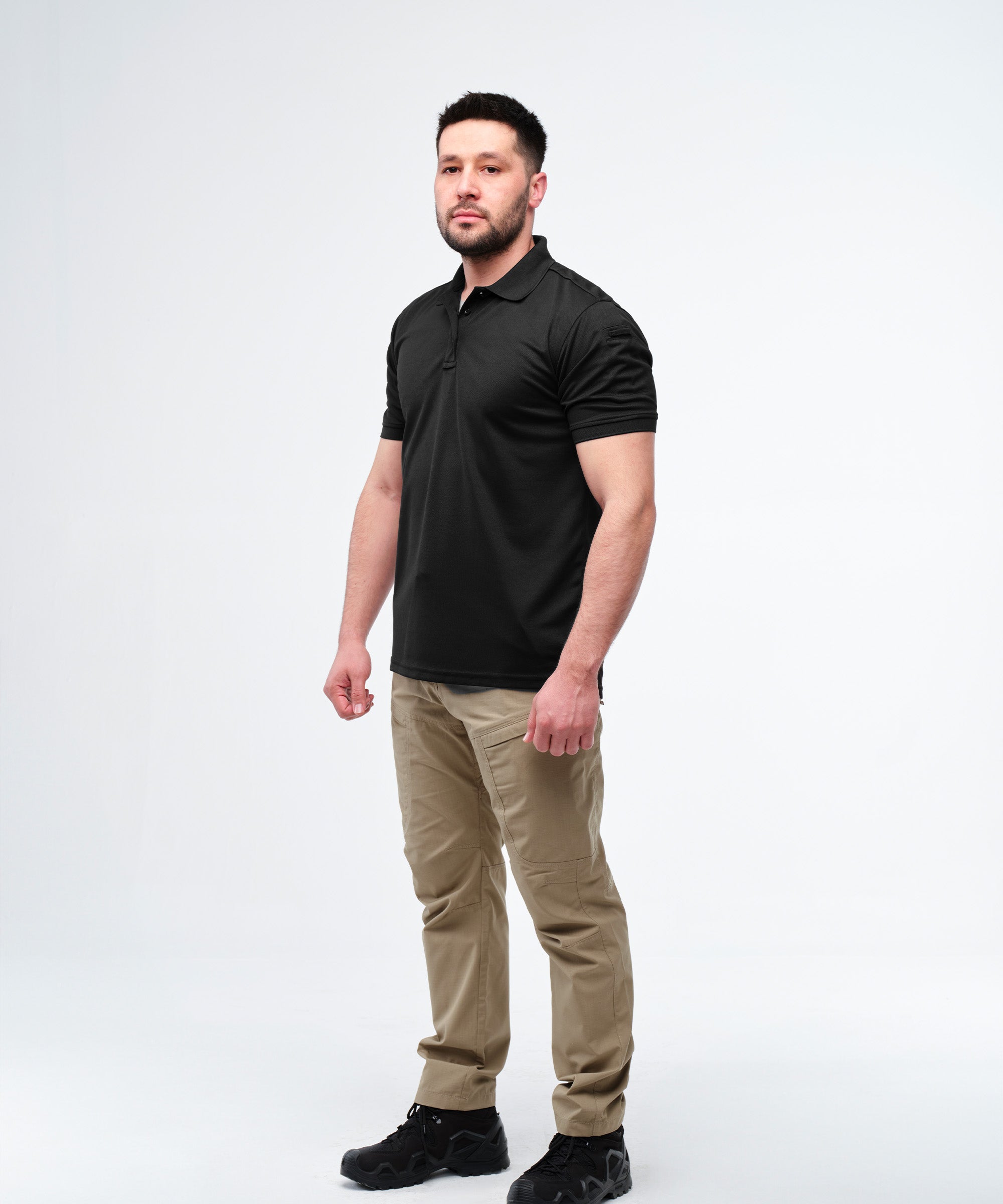 Urban Tactical Polo Yaka T-Shirt / Siyah