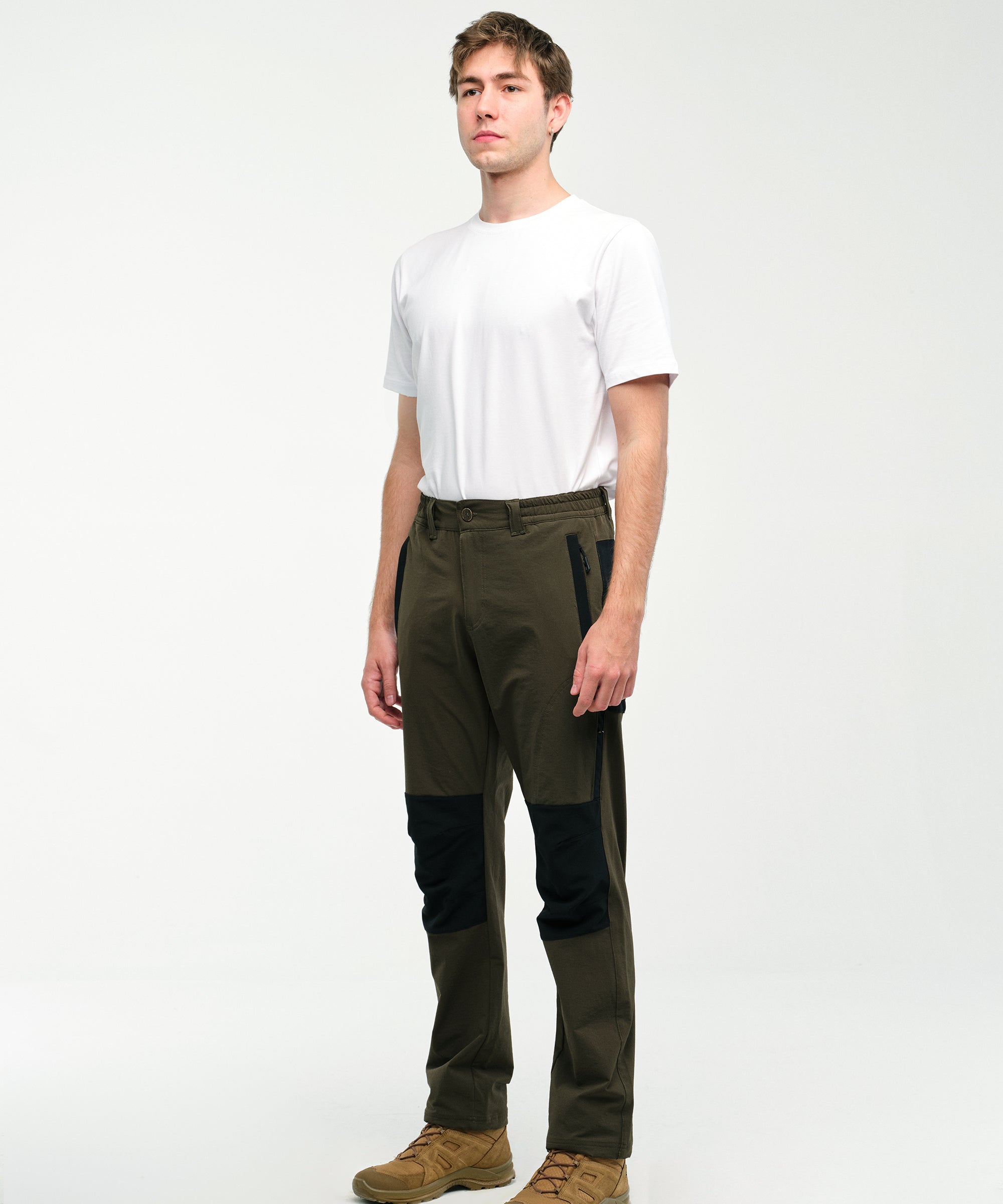 Flex Outdoor Streç Pantolon/ Yeşil-Siyah