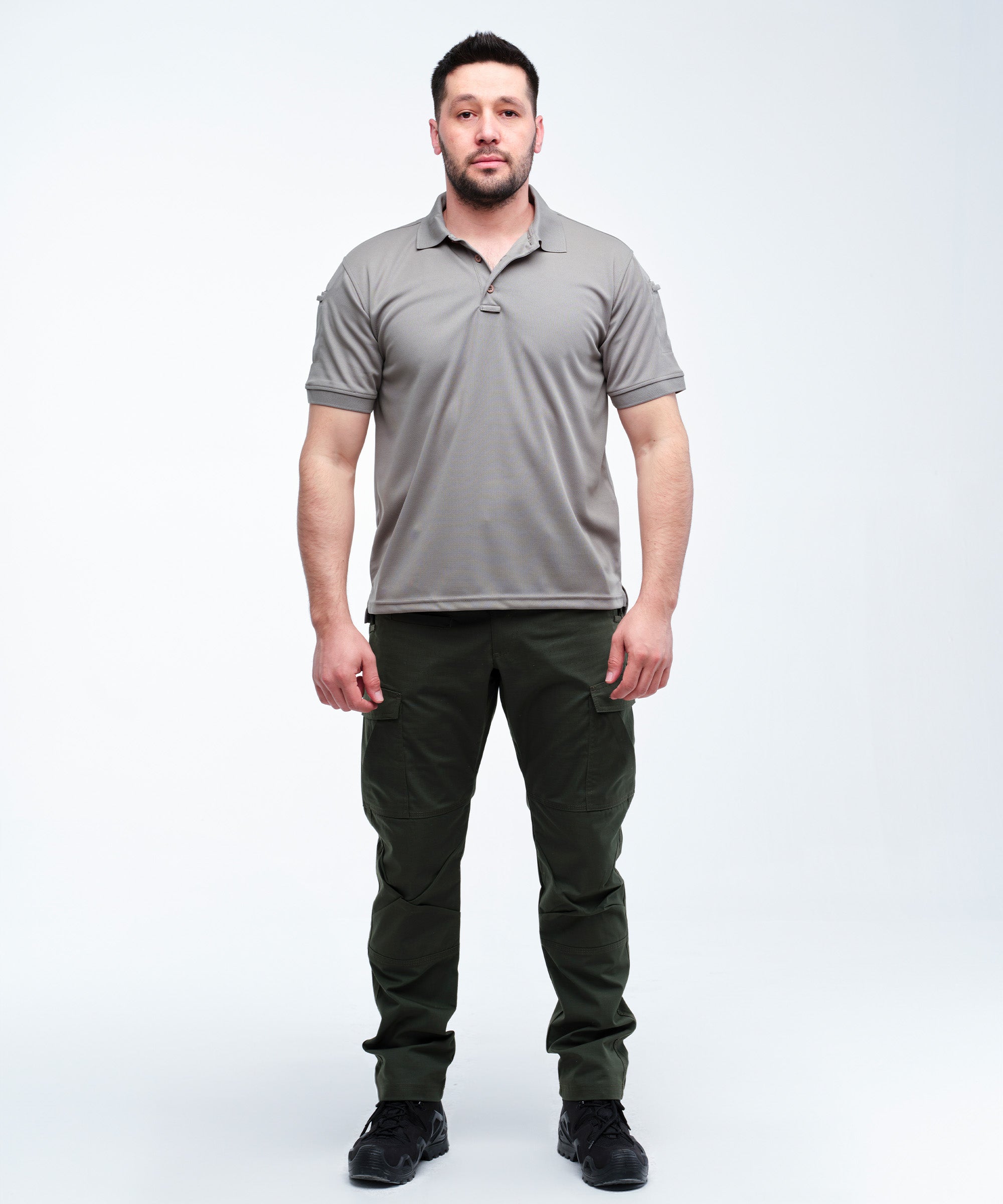 Urban Tactical Polo Yaka T-Shirt / Gri